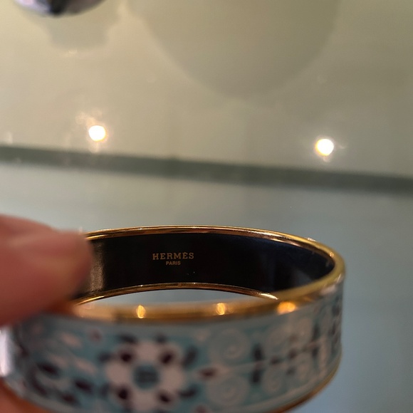 Hermes Wide Enamel Bangle Bracelet - Picture 4 of 9